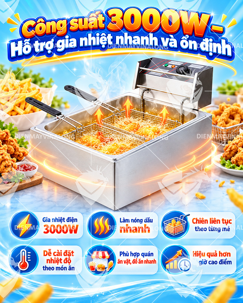 Bếp Chiên Nhúng 1 Ngăn 12 Lít ZZJ-83