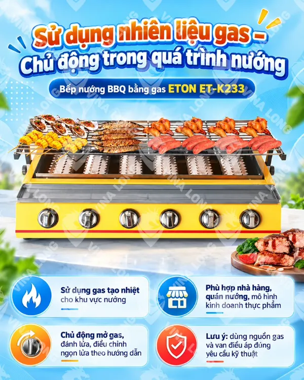 Bếp Nướng Gas ETON ET-K233