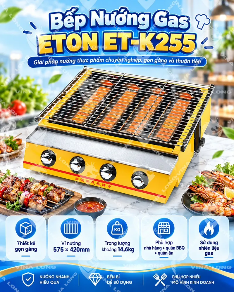 Bếp Nướng Gas ETON ET-K255