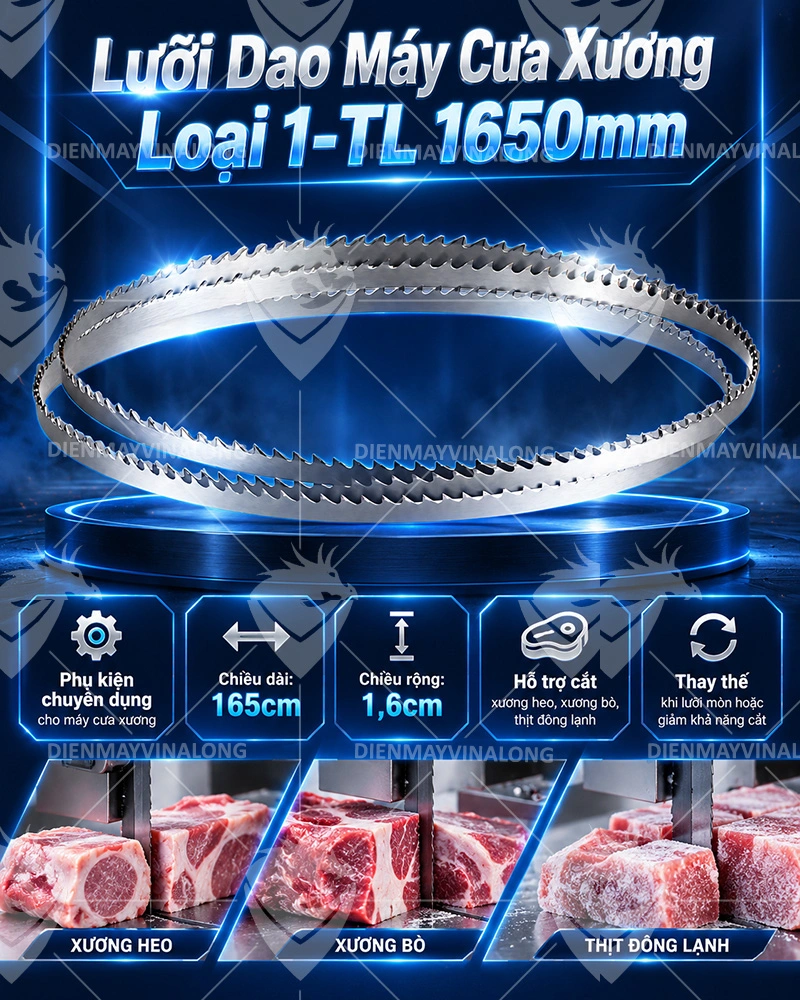 Lưỡi Dao Máy Cưa Xương Loại 1-TL 1650mm
