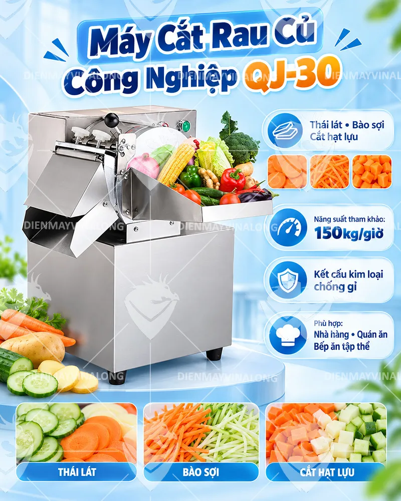 Máy Cắt Rau Củ Công Nghiệp QJ-30