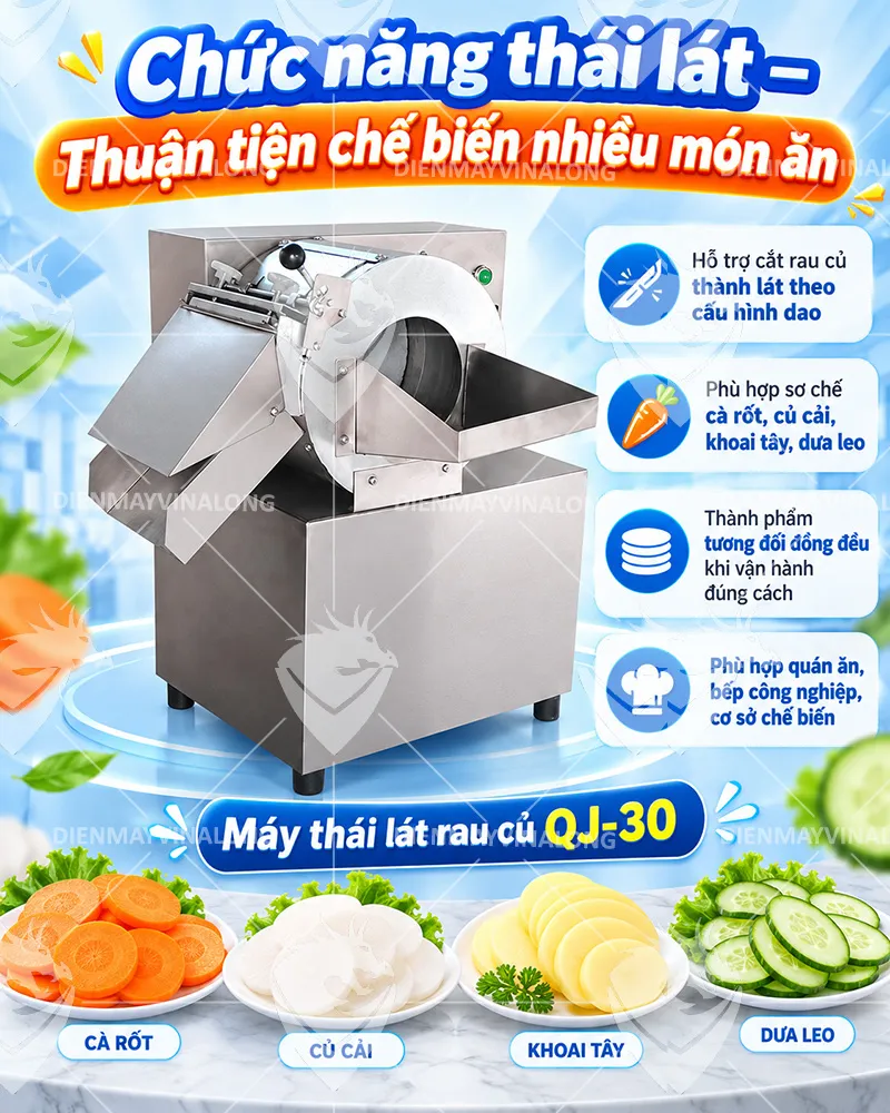 Máy Cắt Rau Củ Công Nghiệp QJ-30