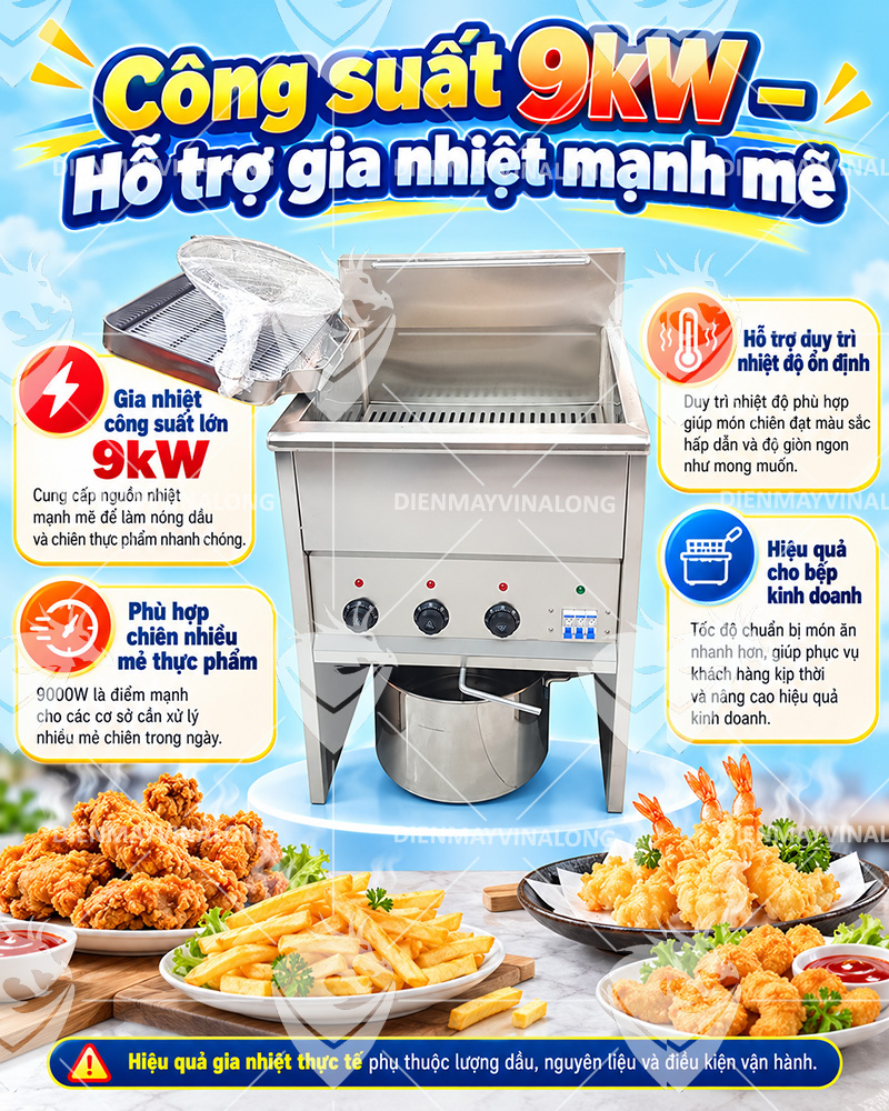 Bếp Chiên Điện Công Nghiệp 40 Lít