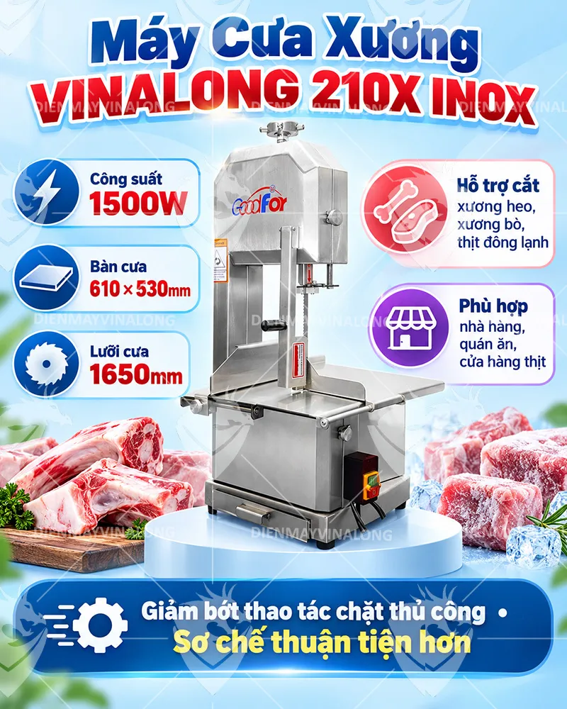 Máy Cưa Xương VINALONG 210X INOX