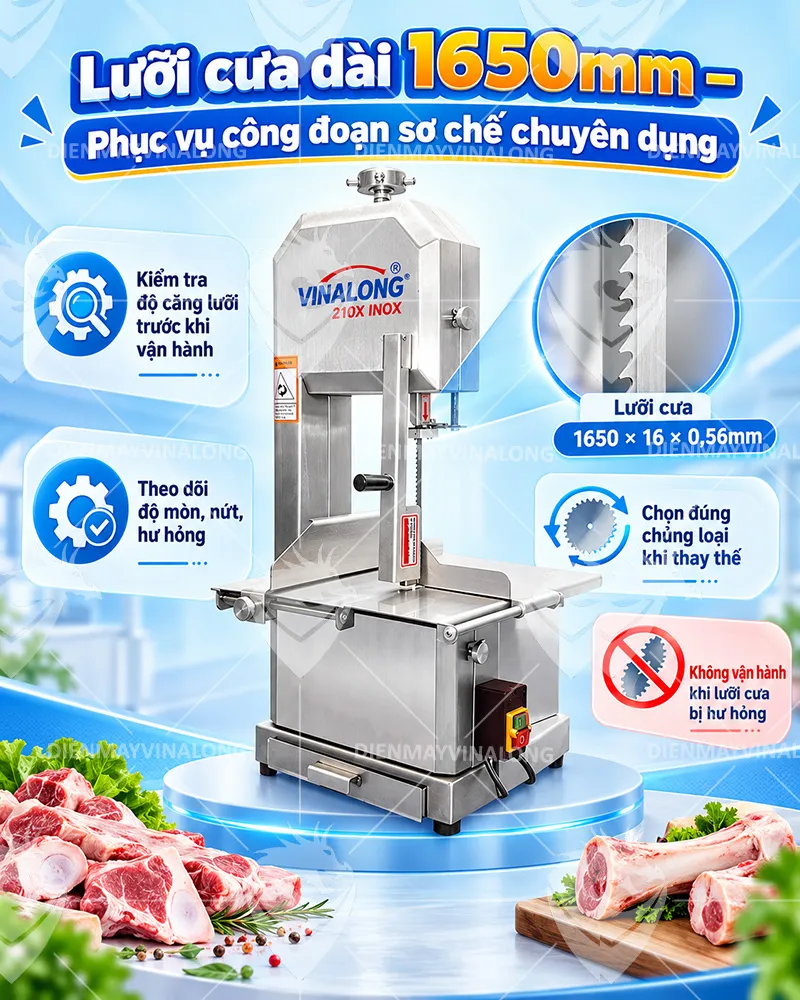 Máy Cưa Xương VINALONG 210X INOX