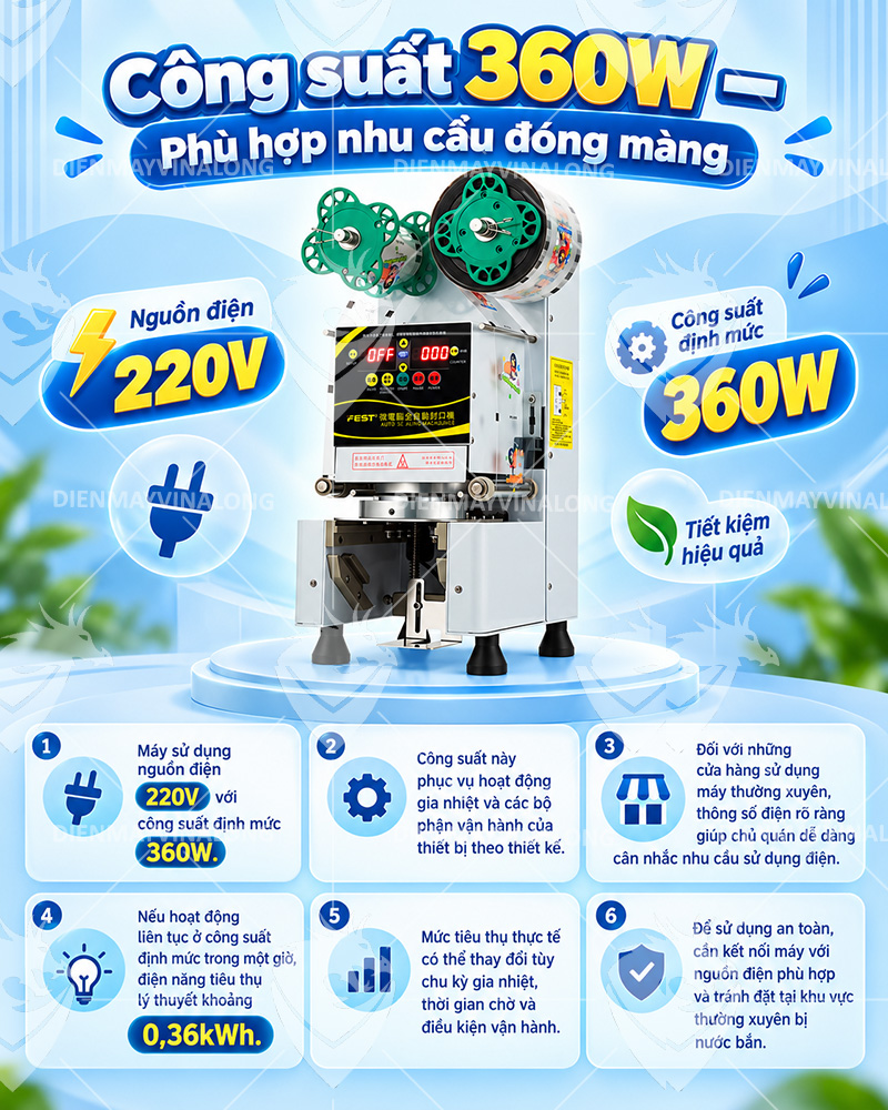 Máy ép ly tự động 1L FEST