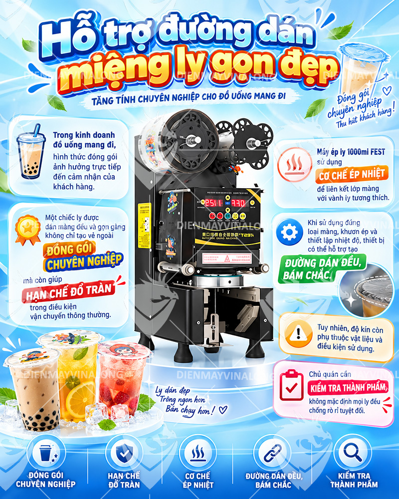 Máy ép ly tự động 1L FEST