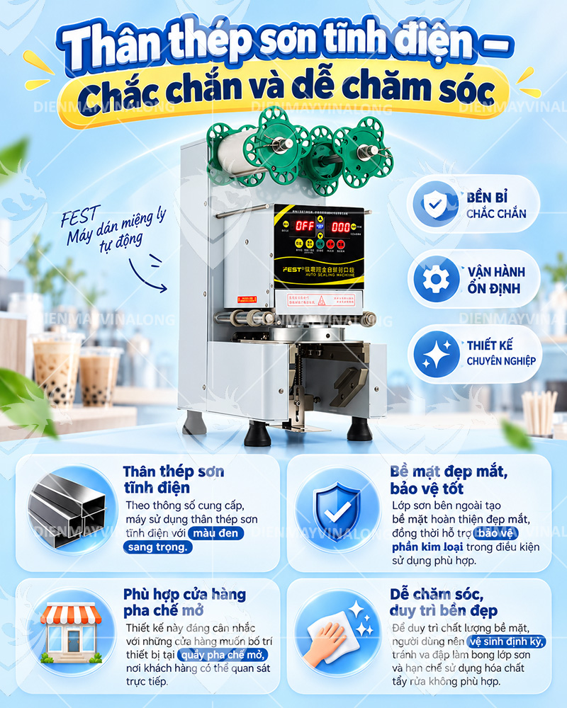Máy ép ly tự động 1L FEST