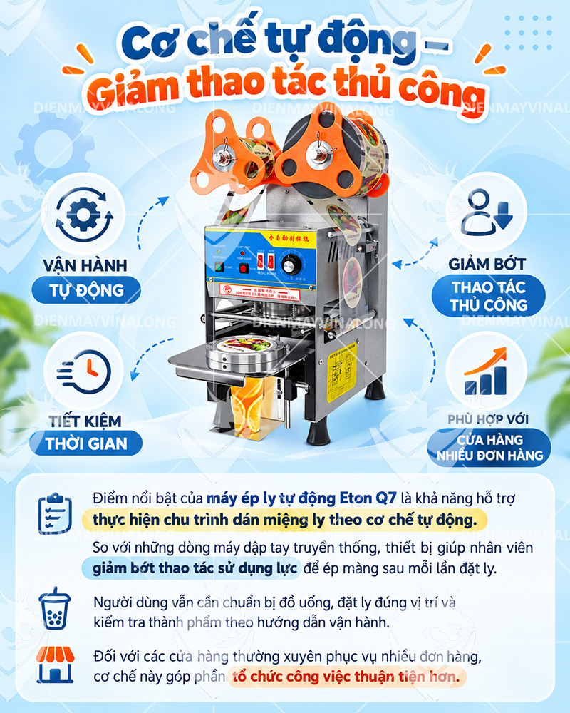 Máy Ép Ly Tự Động Eton Q7