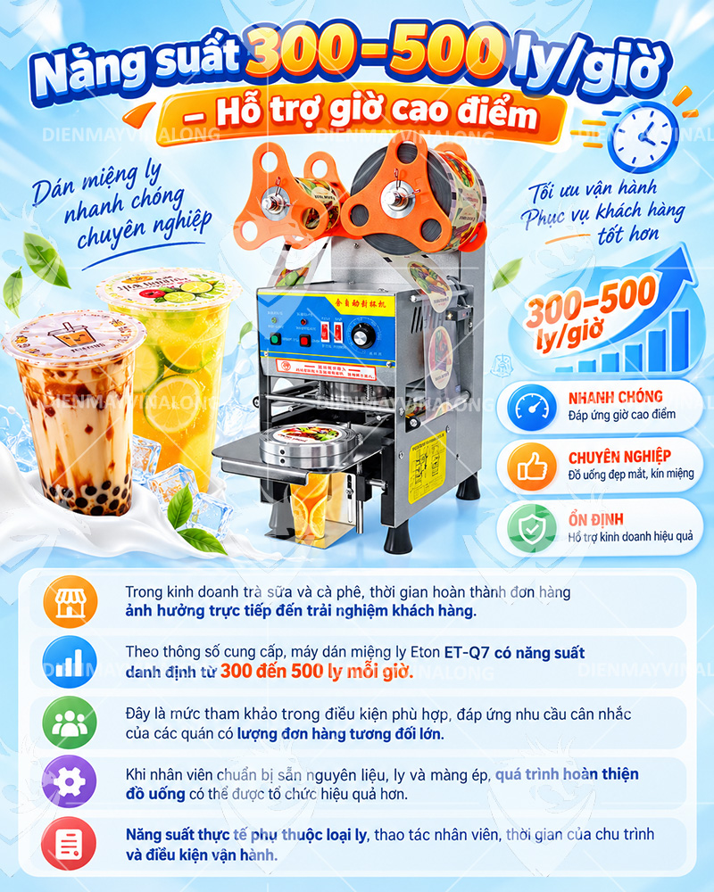Máy Ép Ly Tự Động Eton Q7