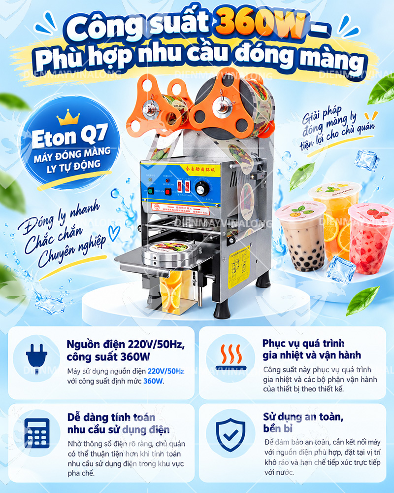 Máy Ép Ly Tự Động Eton Q7