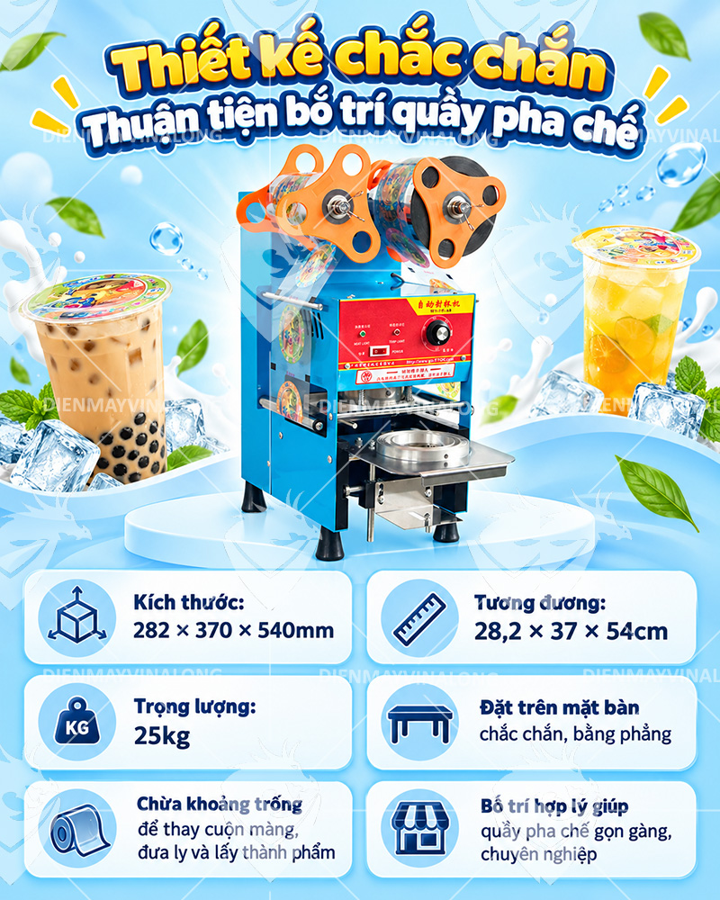 Máy Ép Miệng Ly Bán Tự Động ET-A9