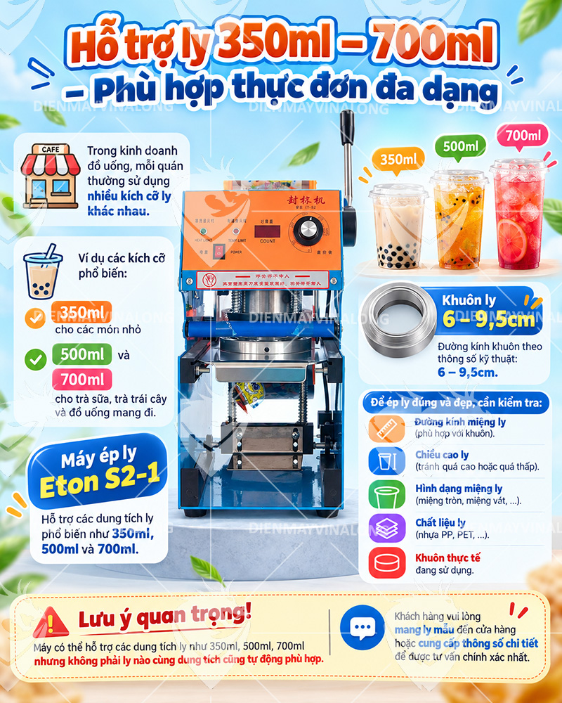 Máy ép miệng ly Eton ET S2-1