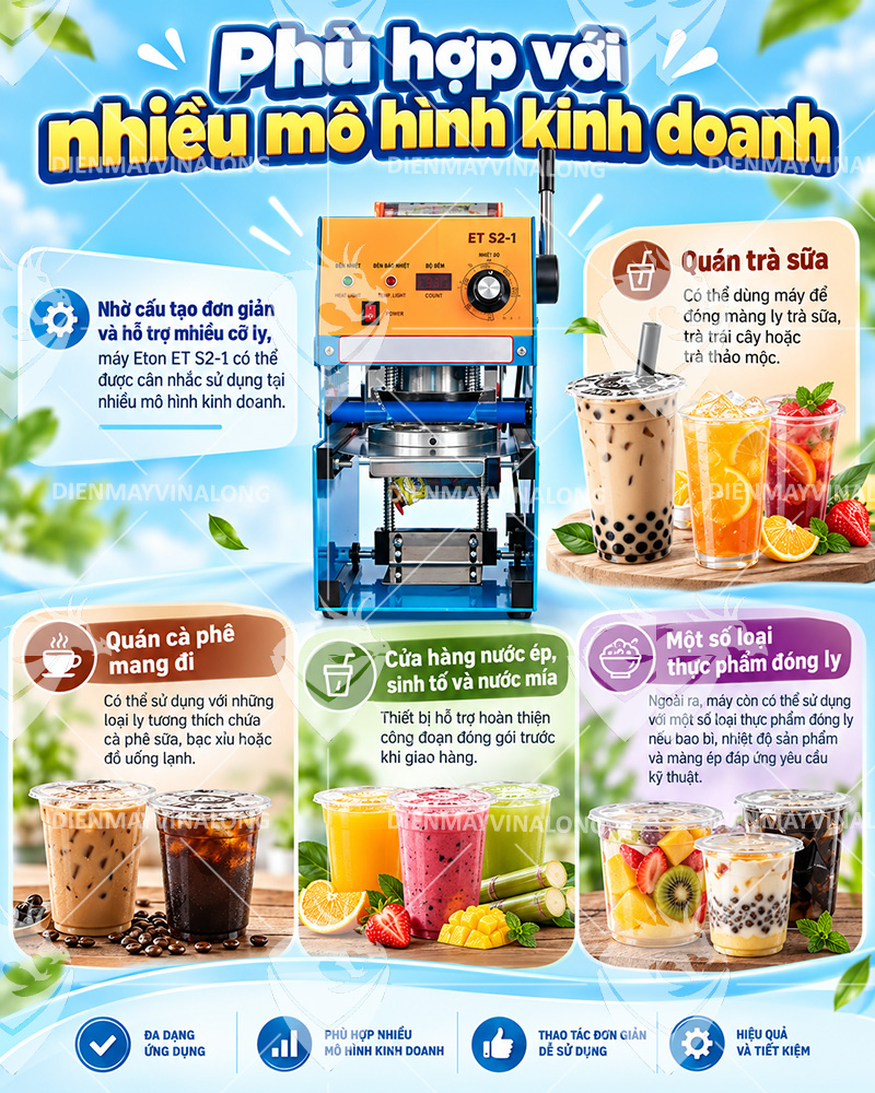 Máy ép miệng ly Eton ET S2-1