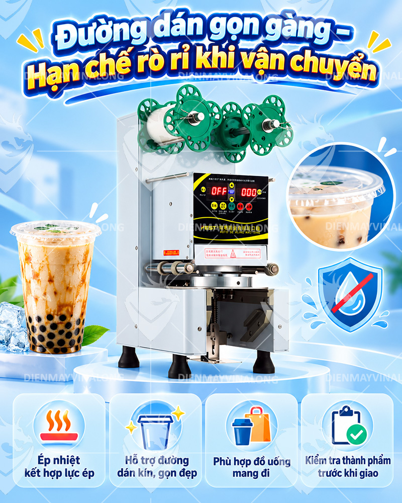 Máy Ép Miệng Ly Tự Động Hoàn Toàn FEST