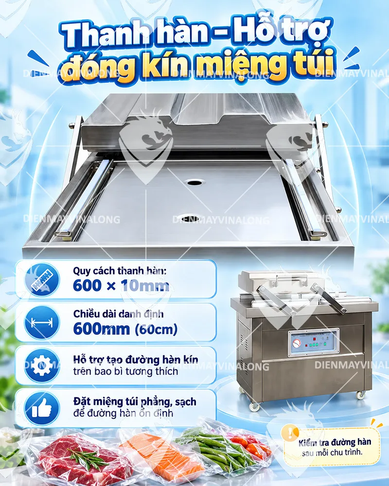 Máy Hút Chân Không 2 Buồng DZ600x2