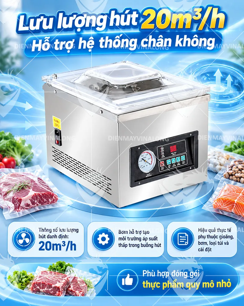 Máy Hút Chân Không Để Bàn DZQ-260