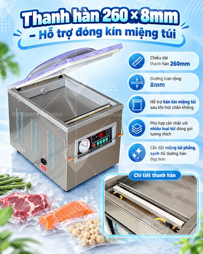 Máy Hút Chân Không Để Bàn DZQ-260