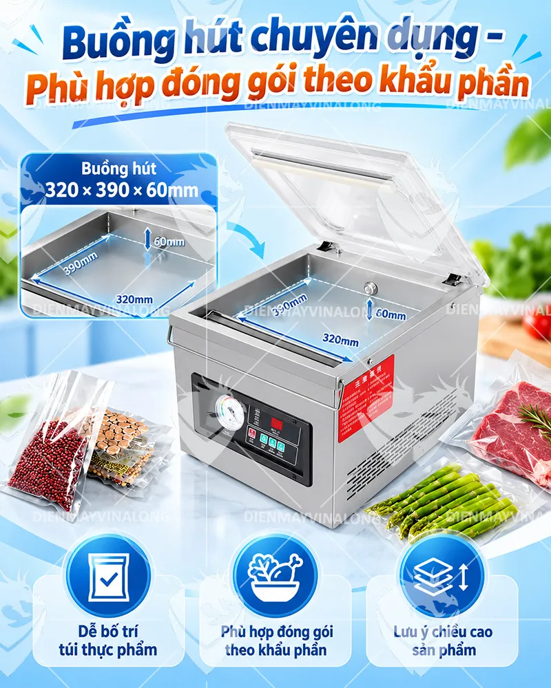 Máy Hút Chân Không Để Bàn DZQ-260
