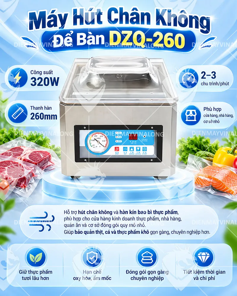 Máy Hút Chân Không Để Bàn DZQ-260