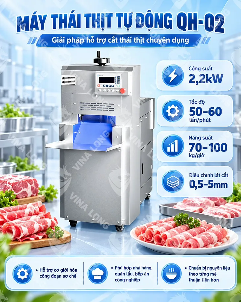 MÁY THÁI THỊT TỰ ĐỘNG QH-02