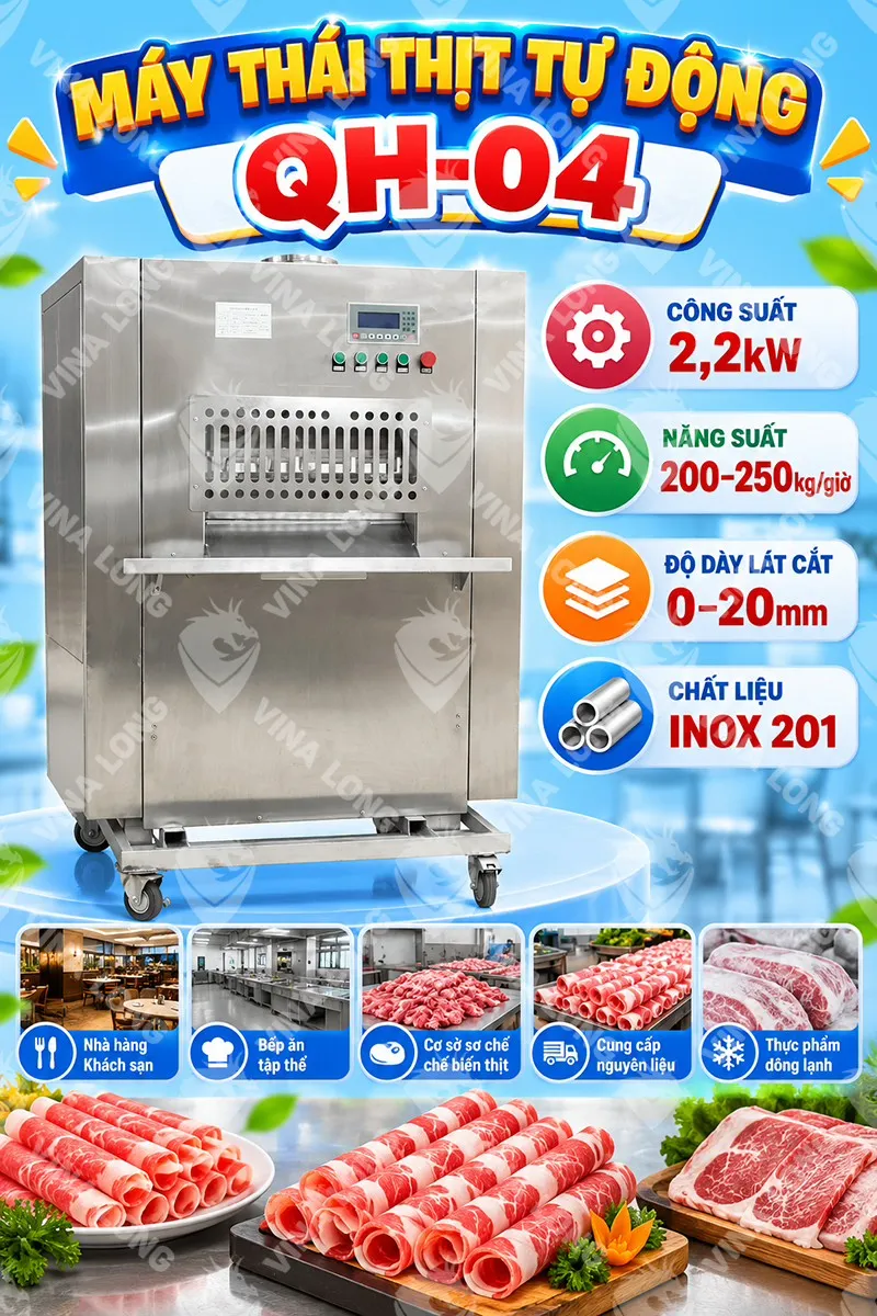 MÁY THÁI THỊT TỰ ĐỘNG QH-04