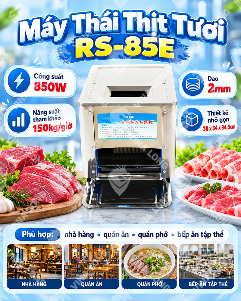 Máy Thái Thịt Tươi RS-85E