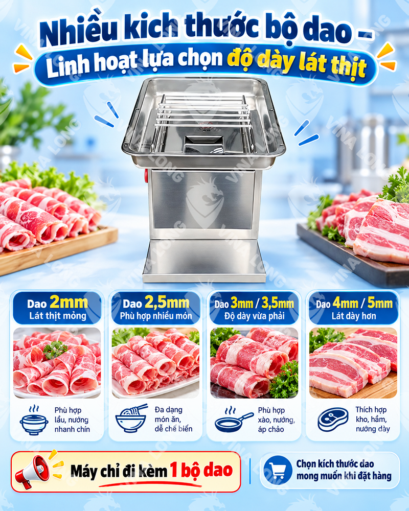 Máy Thái Thịt Tươi Sống Cao Cấp QX-250