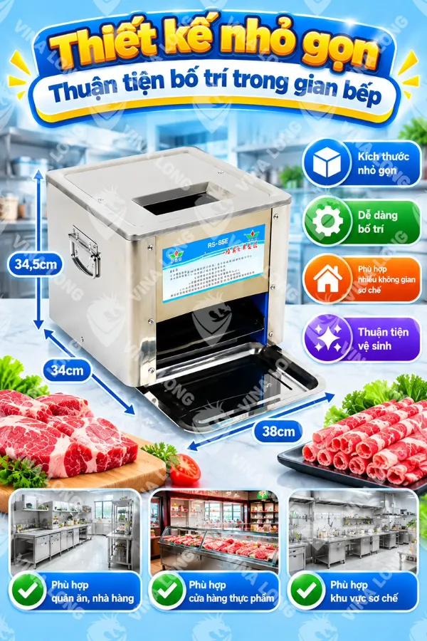 Máy Thái Thịt Tươi RS-85E