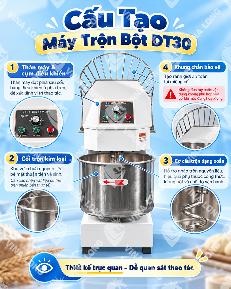 Máy Trộn Bột DT30