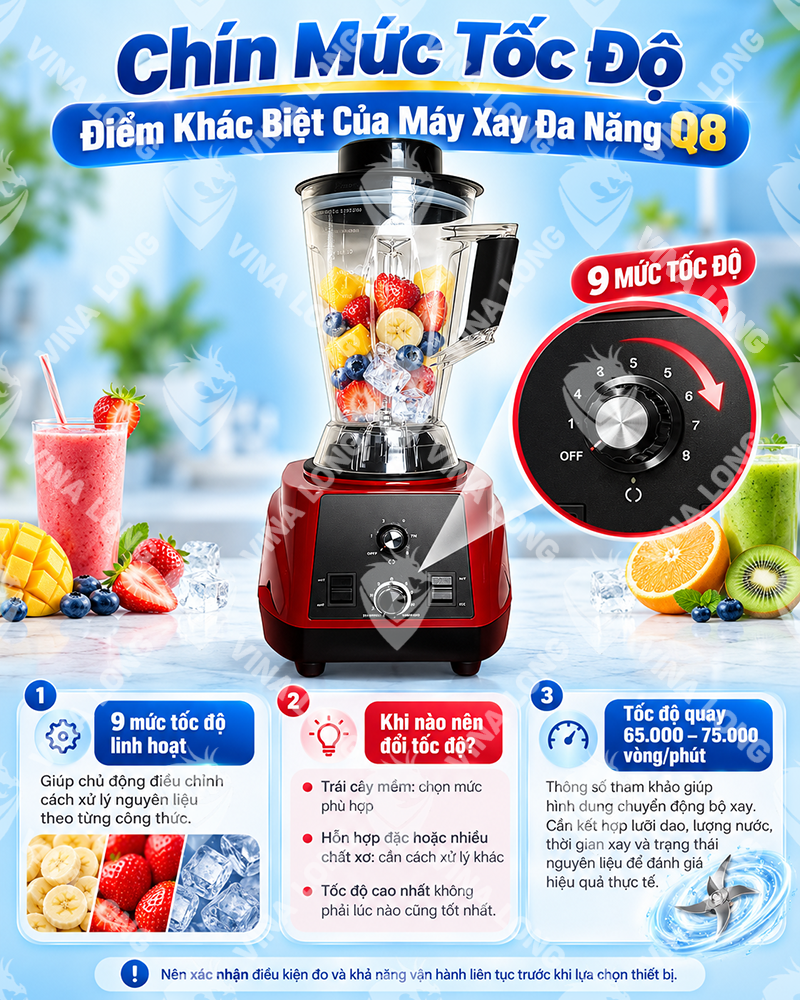 Máy Xay Sinh Tố Đa Năng Q8