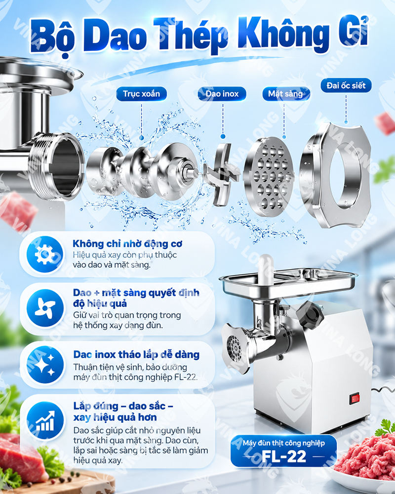 Máy Xay Thịt Công Nghiệp FL-22