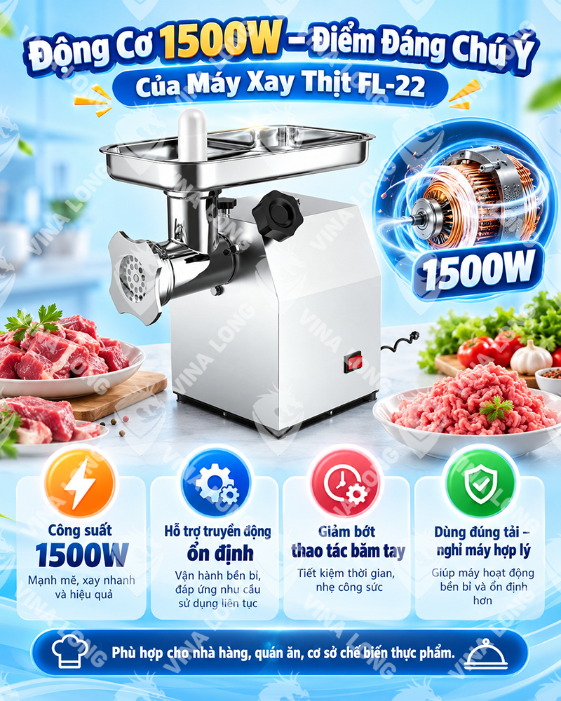 Máy Xay Thịt Công Nghiệp FL-22