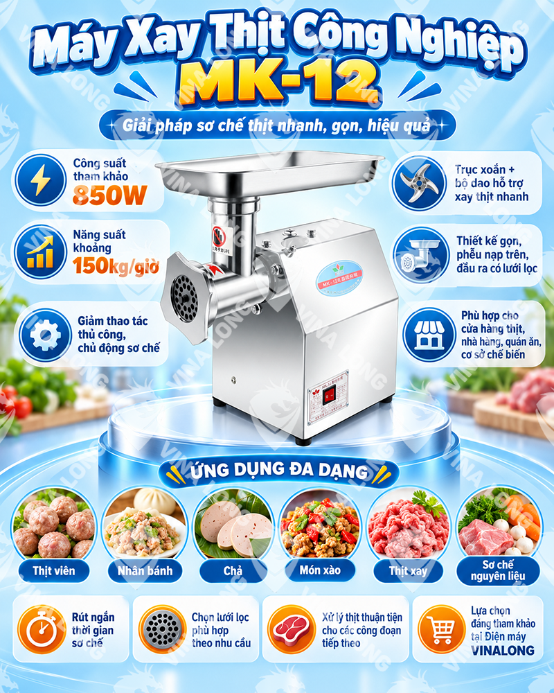 Máy Xay Thịt Công Nghiệp MK-12
