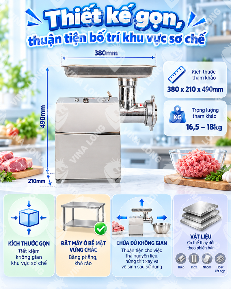 bạn hãy viết cho tôi một bài viết tương tự giới thiệu về sản phẩm Máy Xay Thịt inox RY22 2HP sao cho chuẩn seo nhưng không phải coppy, bài viết phải làm sao cho người đọc cảm thấy muốn tìm hiểu mua sản phẩm của chúng tôi . Bài viết phải rải đều các từ khóa chính và từ khóa phụ seo tốt nhất về sản phẩm trên vào bài viết để bài việt dễ lên xu hướng, Thêm từ khóa chính vào tiêu đề SEO. Thêm từ khóa chính vào thẻ mô tả meta SEO của bạn. Sử dụng từ khóa chính trong URL. Sử dụng Từ khoá chính ngay từ đầu nội dung của bạn. 1500 từ Sử dụng Từ khóa chính trong (các) tiêu đề phụ như H2, H3, H4, v.v. FAQ bảng thông số hướng dẫn sử dụng Internal Link Thông số kỹ thuật Máy Xay Thịt RY22 Inox 2HP Thông số Chi tiết Model RY22 Chất liệu Inox 304 cao cấp, chống gỉ sét Công suất động cơ 2.2KW (2HP) – 100% dây đồng Điện áp 220V / 50Hz Năng suất xay 50 – 80kg/giờ Kích thước 490 x 245 x 330 mm Trọng lượng 26 kg Công tắc 2 chiều, an toàn, dễ sử dụng Phụ kiện đi kèm 2 mặt sàng, 2 lưỡi dao thép không gỉ Xuất xứ Trung Quốc Bảo hành 12 tháng chính hãng tại Điện Máy Vina Long trang web của chúng tôi bán hàng tên là điện máy vina long có web là https://dienmayvinalong.vn/ số điện thoại liên hệ để đặt hang là 0937.19.66.77 email là Vinalong.vn@gmail.com địa chỉ cửa hang là 561 Phạm Thế Hiển - Phưng 4 - Quận 8 - Tp.Hồ Chí Minh . chính sách bảo hành máy trong 12 tháng. Bạn có thể viết nhanh hơn không tôi thấy bạn viết rất chậm và nội dung luôn trùng giống mấy bài phía trên 