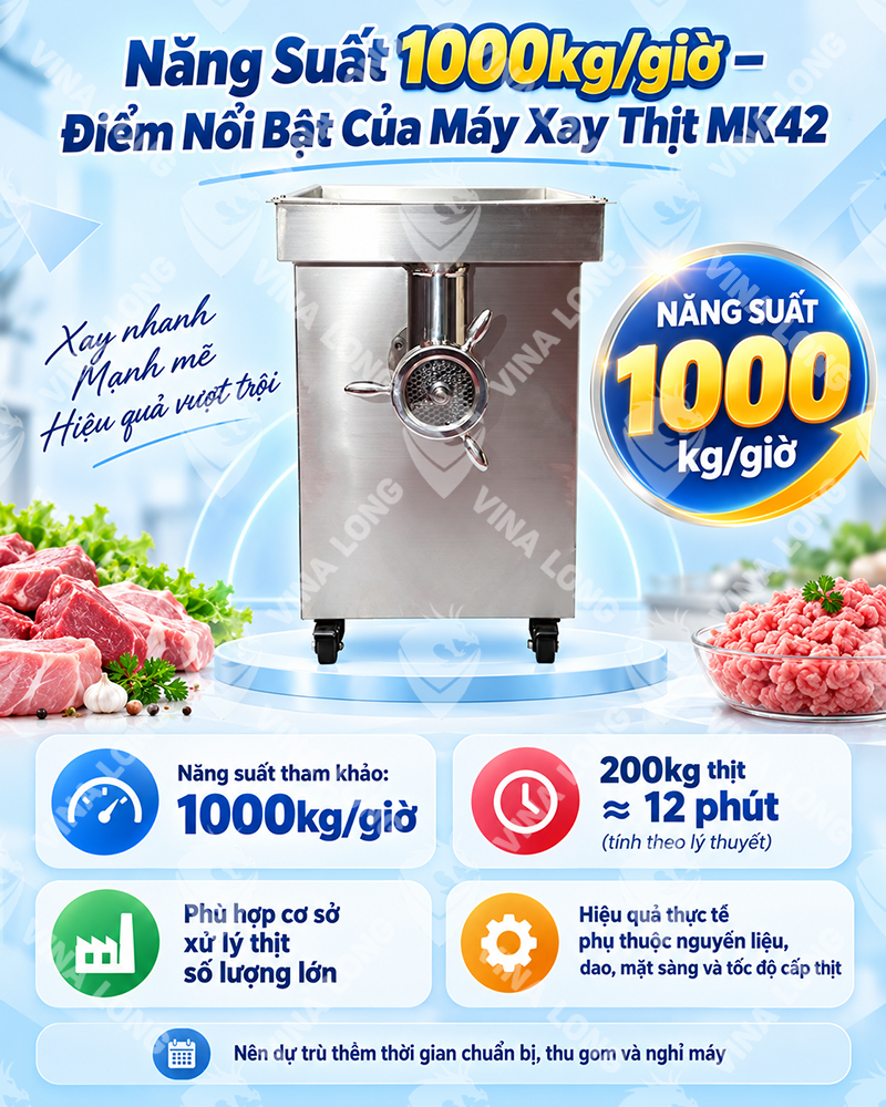 Máy xay thịt công nghiệp MK42 