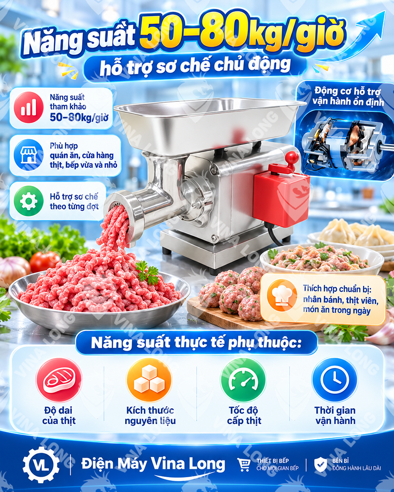 Máy Xay Thịt inox RY22 2HP