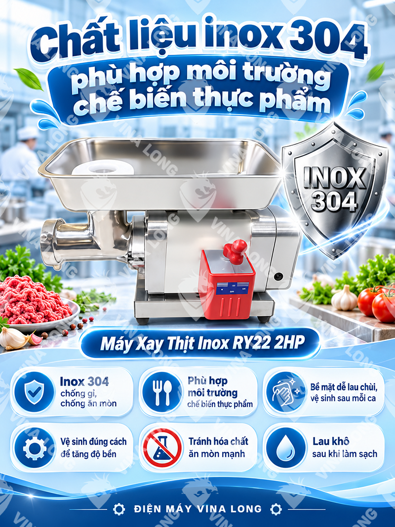 Máy Xay Thịt inox RY22 2HP