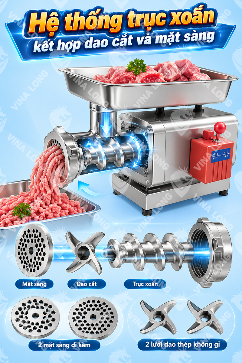 Máy Xay Thịt inox RY22 2HP