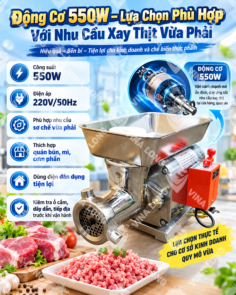 Máy Xay Thịt ATS 12 Chính hãng