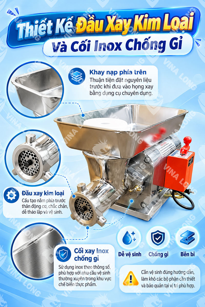 Máy Xay Thịt ATS 12 Chính hãng