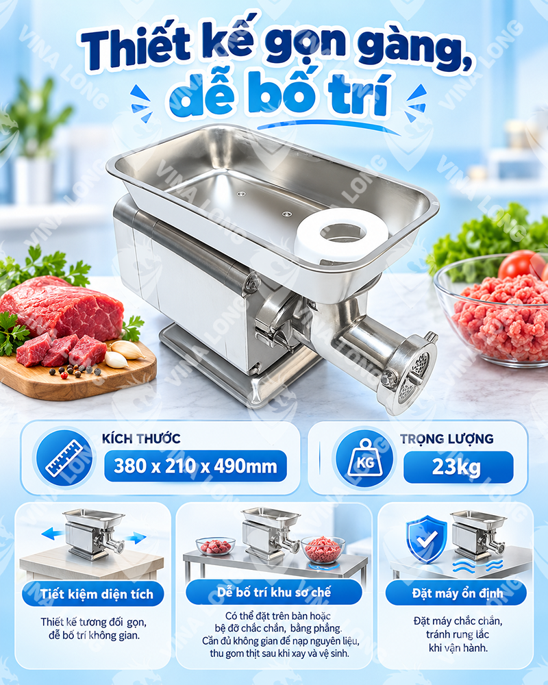 Máy Xay Thịt  G12 ATS Đài Loan