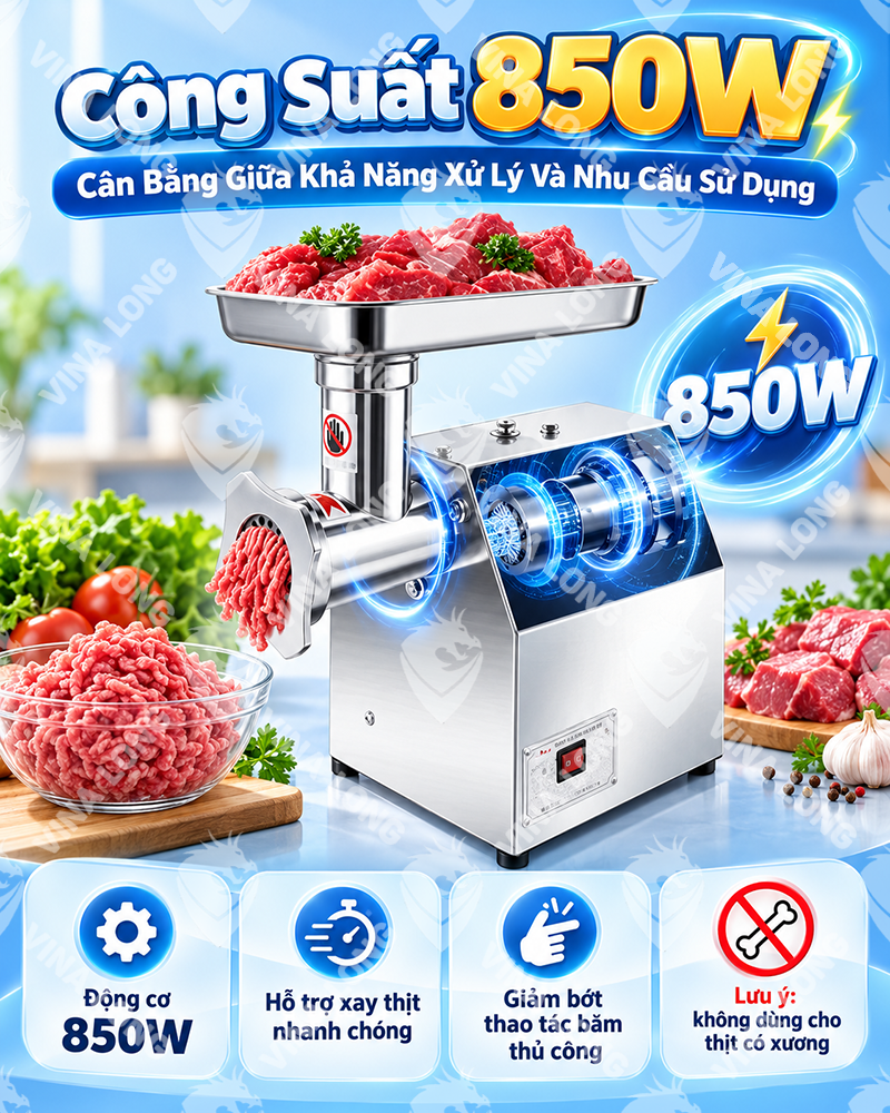 Máy xay thịt MK-12 inox