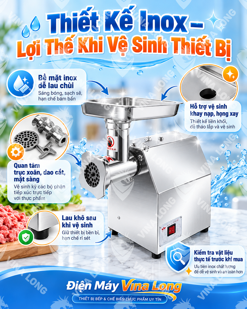 Máy xay thịt MK-12 inox
