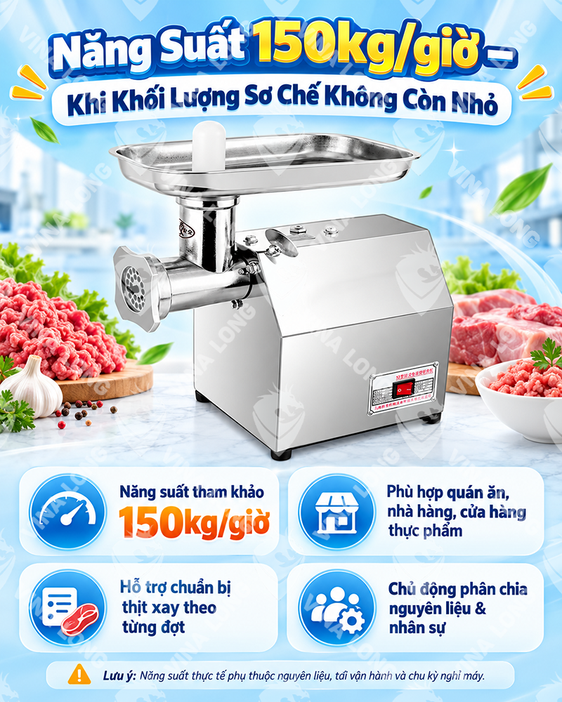 Máy xay thịt MK-12 inox