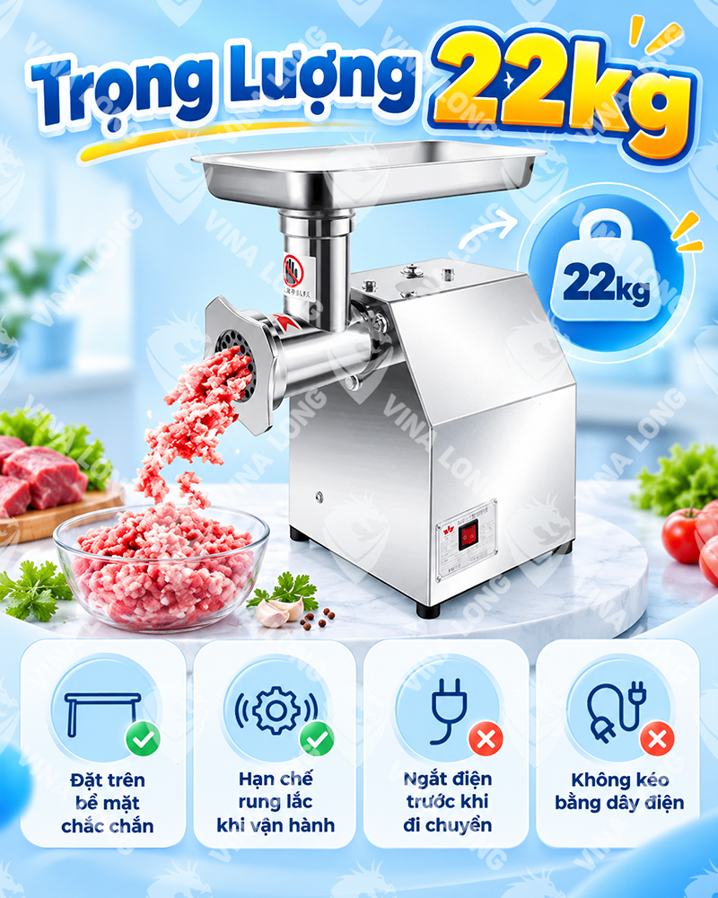 Máy xay thịt MK-12 inox