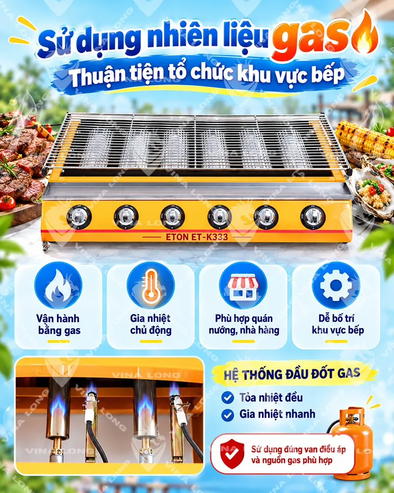 Bếp Nướng Gas ETON ET-K333