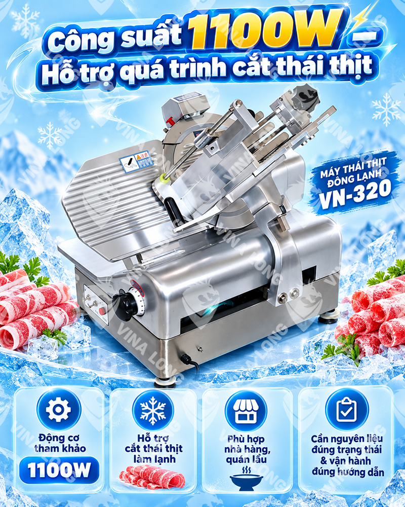 Máy Thái Thịt Đông Lạnh Tự Động VN-320