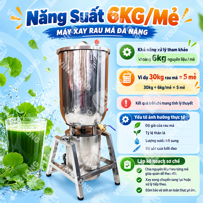 MÁY XAY RAU MÁ ĐA NĂNG 6KG