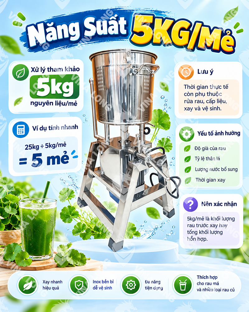 MÁY XAY RAU MÁ XAY ĐA NĂNG 5KG